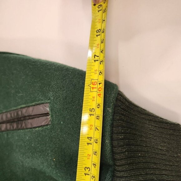 Vtg Car Club Canada Womens Bomber Jacket Packard Ocean West Leather Wool - Picture 16 of 16